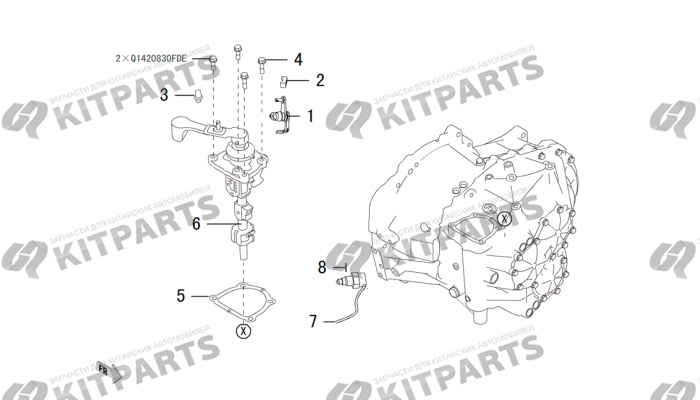 Вал кпп 2WD Haval