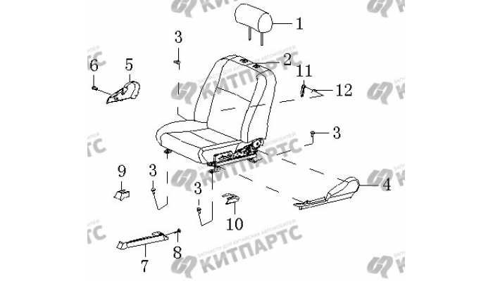 Сиденье водителя. Вид 1. BYD F3 (F3R)