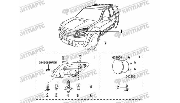 Фара Great Wall Hover H3