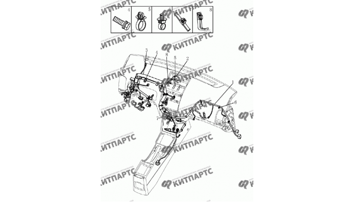 Жгут проводов панели приборов (1.8L) Geely